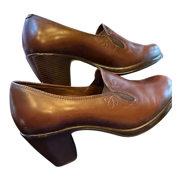 Dansko Brown Leather "Beth" Mules Clogs Shoes Size 37 EU or Size 7 US 7.5 - Picture 6 of 13